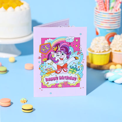 Unicorn 3D Music Pop Up Card