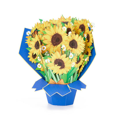 Sunflower Bouquet Pop Up Card