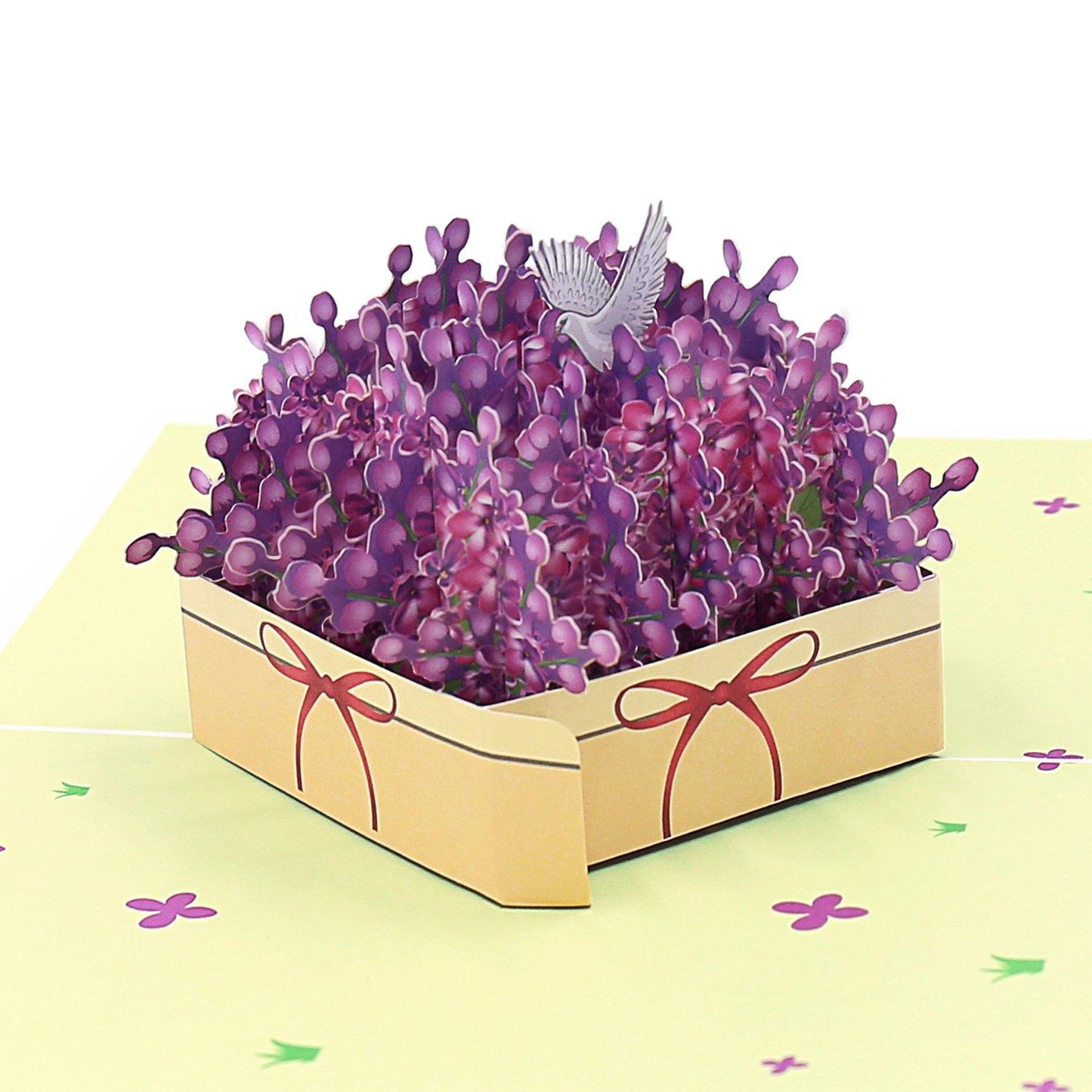 Lilac Gift Box 3D Card