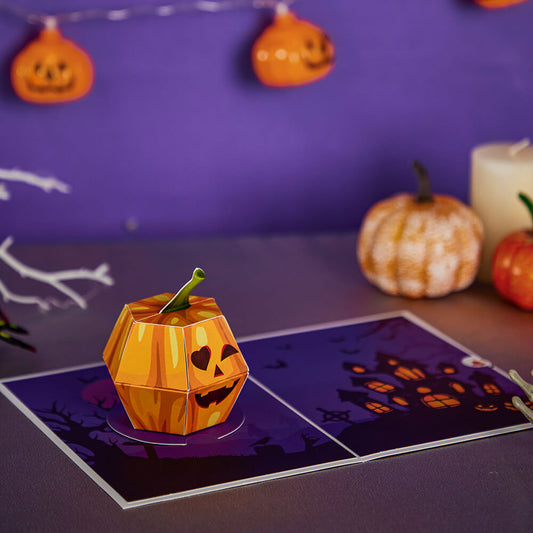Halloween Pumpkin Pop-Up Card