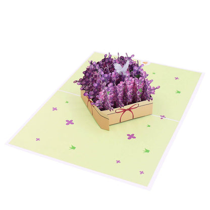 Lilac Gift Box 3D Card