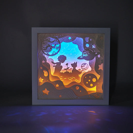 Le-Petit-Prince-3D-Paper-Cut-Light Box