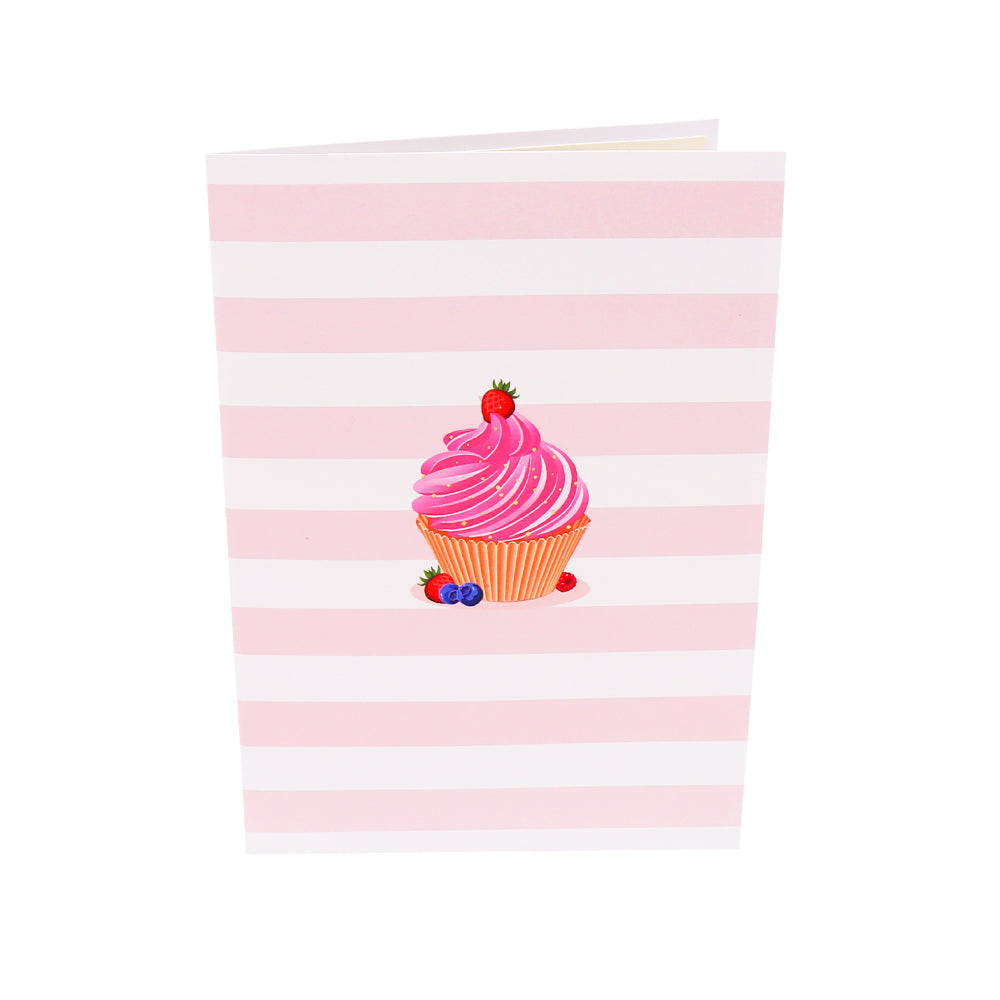 Strawberry Cupcake Pop-Up Card