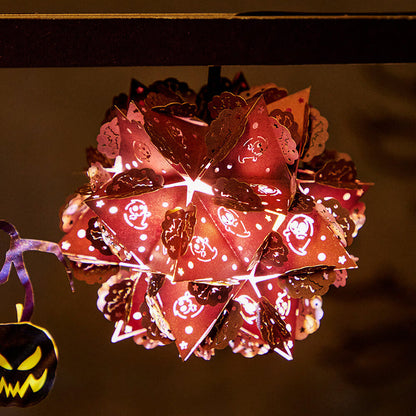 Halloween Midnight 3D Paper Carving Lamp Night Lights