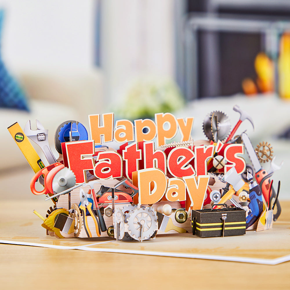 Happy Father's Day Toolbox Pop-up Card