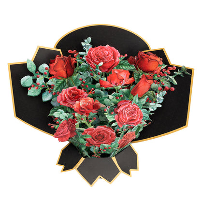 Black Rose Life Sized Bouquet