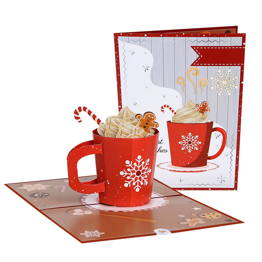 Hot Cocoa & Gingerbread Pop-Up Card