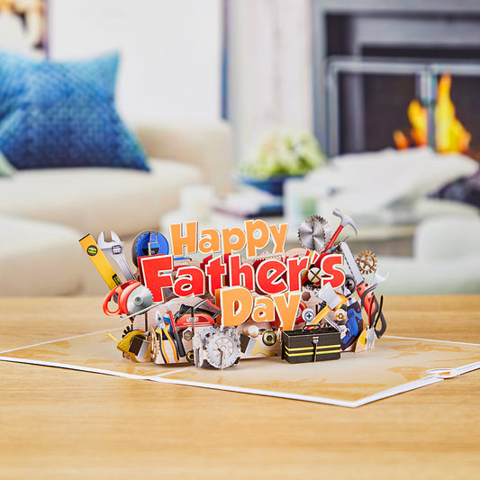 Happy Father's Day Toolbox Pop-up Card