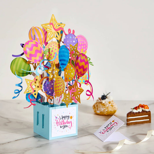 Birthday Balloons Gift Pop-up Box