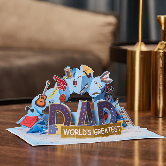 World's Greatest Dad Pop Up Card