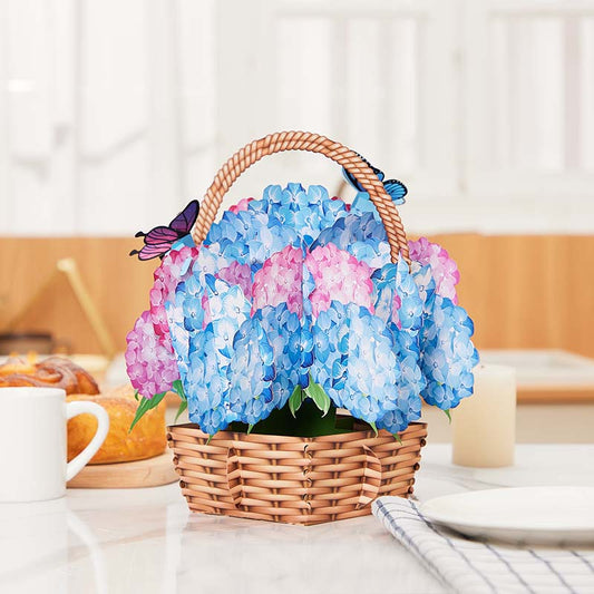 Nantucket Hydrangeas Flower Basket